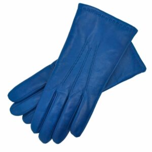 Women’s Classic Leather Gloves (Blue)