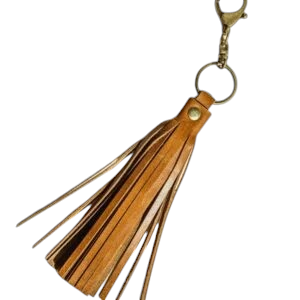 Leather Tassel Keychain