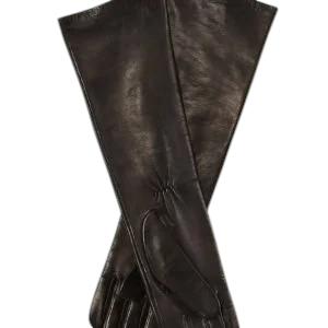 Ladies Leather Gloves  (With Flower Style)